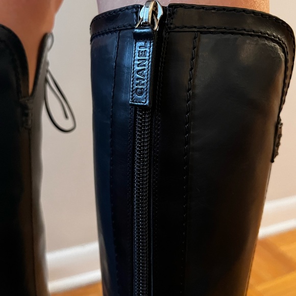 Chanel lace up boots - Picture 3 of 6